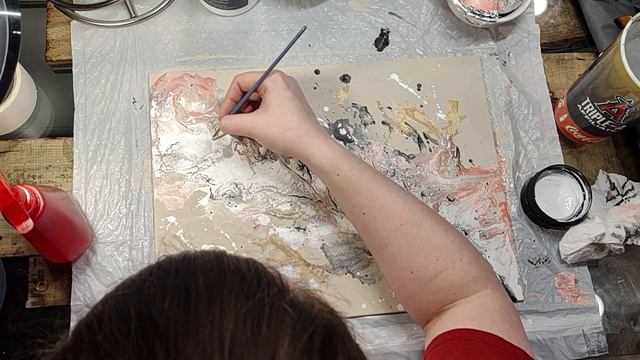 DIY Pour Painting with In-Depth Paint Commentary смотреть онлайн