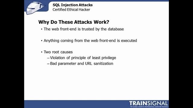 Ethical Hacking - Changing SQL Code to Obscure Your Attack смотреть онлайн
