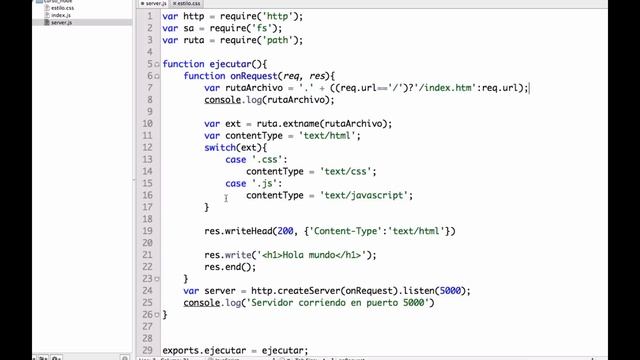 Sirviendo archivos estáticos (js,css) en Node JS смотреть онлайн
