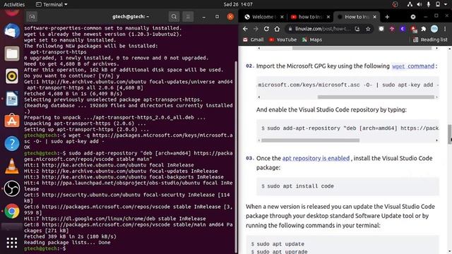 How to Install Visual Studio Code on Ubuntu 20.04 or 21.10 | Install VS Code on Ubuntu 20.04 in 202 смотреть онлайн