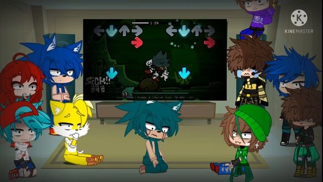 °•{Some of Friday night funking characters and my friends react to Sink}°• смотреть онлайн