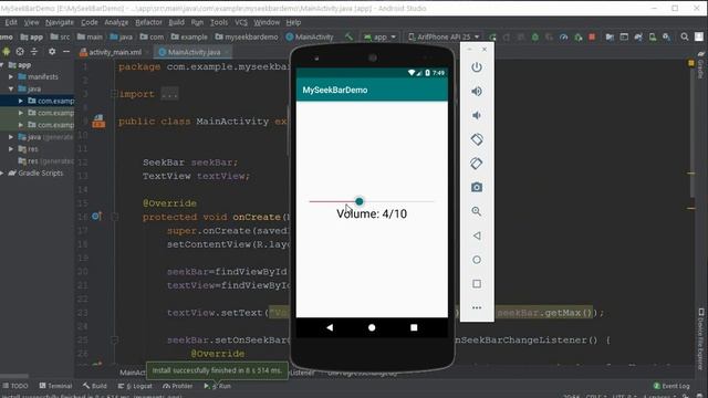 Default SeekBar With Advance Seekbar || *Android Advance Tutorial* смотреть онлайн