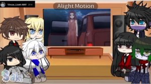 different anime characters react to each other|| zack foster|| angels of death|| 1/8