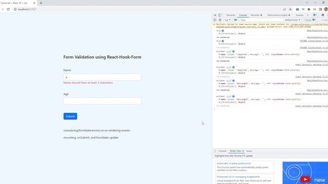 Form Validation (React-Hook-Form) смотреть онлайн