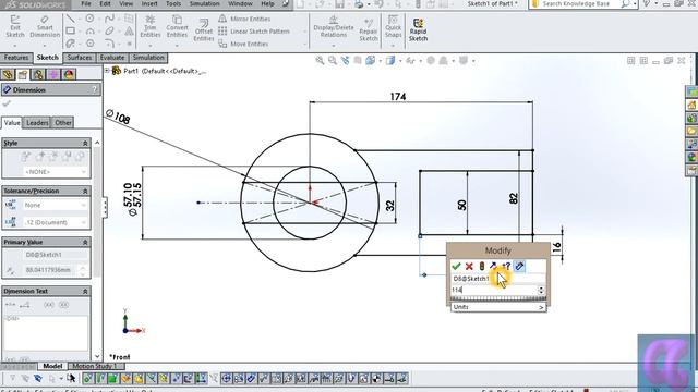 Making "Lever Hub" in solidworks by "CAD CAM ENGINEERING" смотреть онлайн