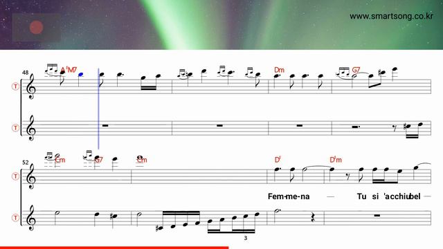 Malafemmena - Andrea Bocelli (Tenor/Soprano Saxophone Sheet Music Bb Key / Karaoke /Easy Solo Cover смотреть онлайн