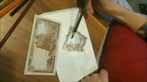 Рисуем деньги,  ливанские ливры старого образца