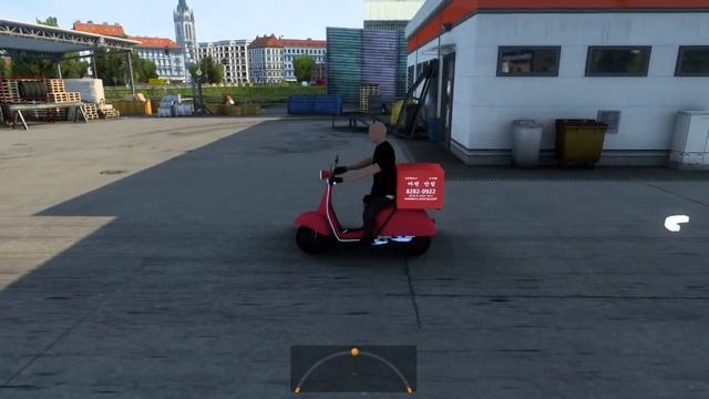 Euro Truck Simulator 2 Некерований дикий скутер Faggio. смотреть онлайн