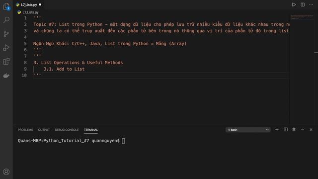 List, Hàm Enumerate và Các Hàm Xử Lý List Trong Python | Lập Trình Python Cơ Bản #7 смотреть онлайн