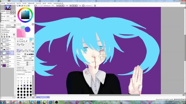 SpeedPaint ☆ Hatsune Miku Rolling Girl смотреть онлайн