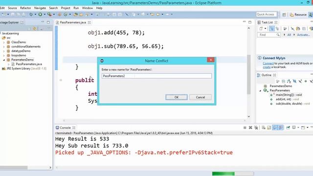 Passing parameter in method and return values in Java for Selenium Webdriver смотреть онлайн
