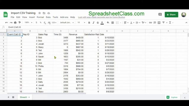 How to import or convert a CSV file into Google Sheets смотреть онлайн