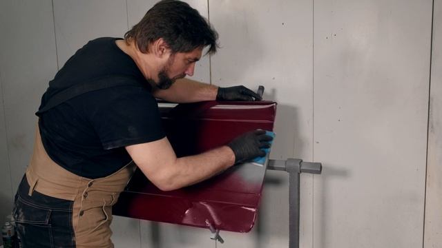 Покраска части кузовной детали автомобиля. Удаление переходов | Подробная видеоинструкция смотреть онлайн