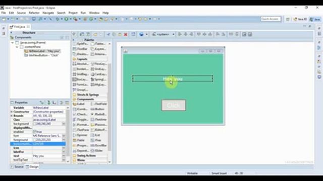 Java Swing Tutorial 5 : ActionListener Part 1 смотреть онлайн