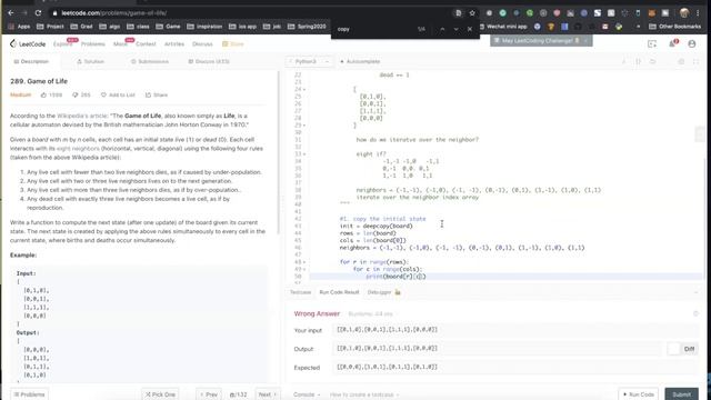 [Leetcode 289] Game Of Life (English Version) Python | Ad Hoc | Ladboy Coding смотреть онлайн