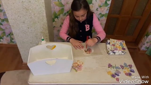 Коробка в стилі шебі-шик (техніка декупаж) смотреть онлайн