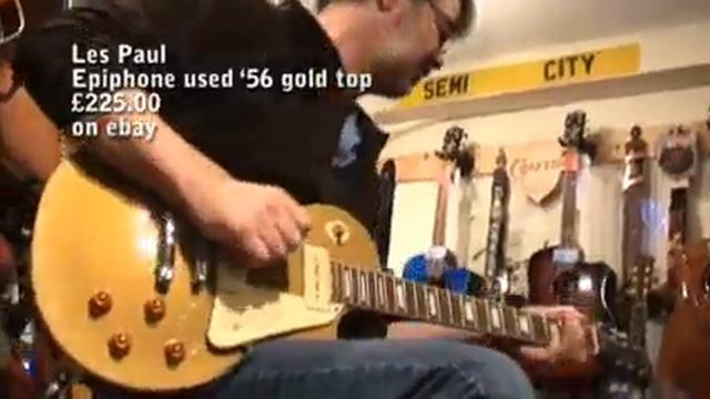 Les Paul Epiphone used 56 gold top web Craigs Music смотреть онлайн
