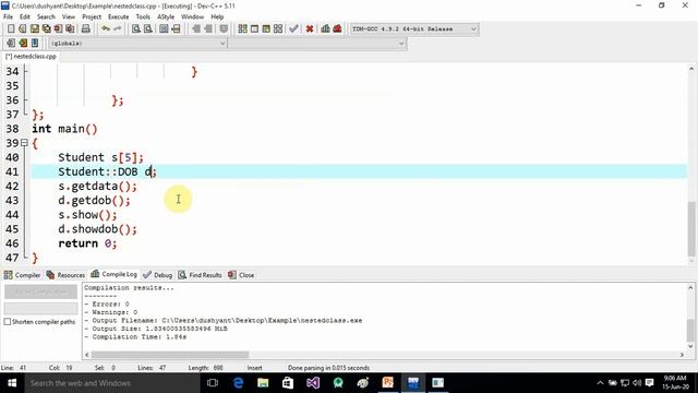 Nested Class in C++ смотреть онлайн
