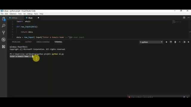 How To use whois in python ? смотреть онлайн