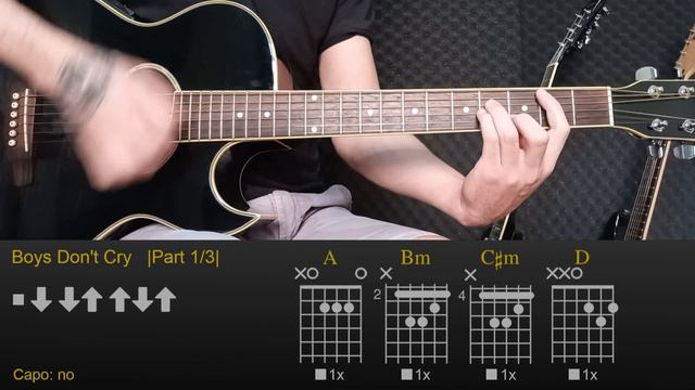 Boys Don't Cry - The Cure | Easy Guitar Lesson Tutorial with Chords/Tabs and Rhythm смотреть онлайн