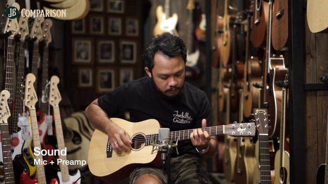 GITAR AKUSTIK MINI MARTIN VS CORT!! Comparison Martin LX 1E vs Cort Earth Mini F Adirondack смотреть онлайн