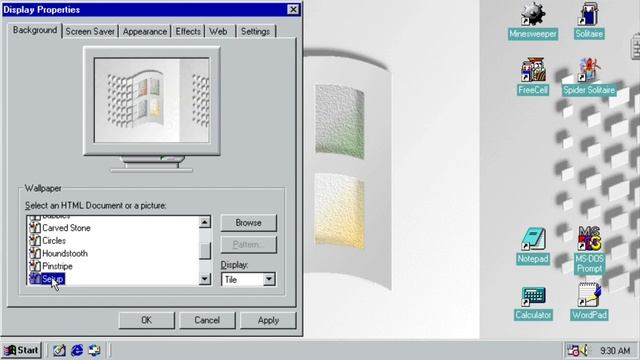 Как вставить обои на Windows 98 смотреть онлайн