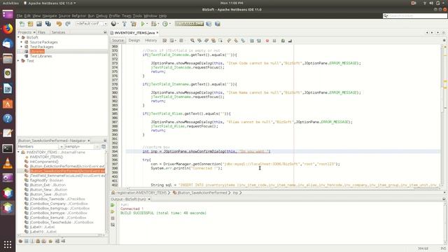 Java - variable to insert values to mysql database table смотреть онлайн