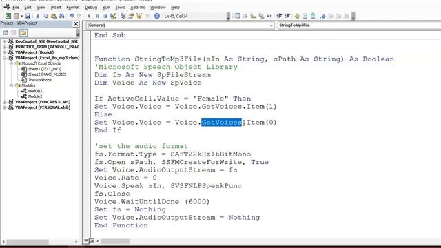 VBA Code: Convert Excel Cell text into mp3, Excel macro to make mp3 file from excel - 99Excel.Com смотреть онлайн