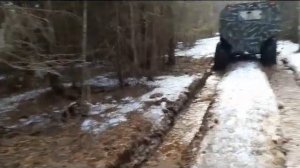 Вездеход ОСА2 по весенней распутице