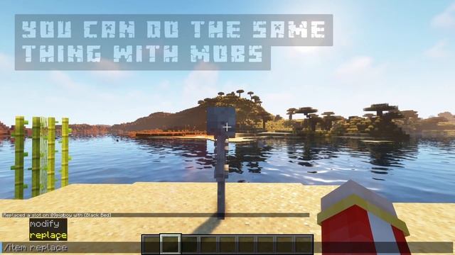 How to put blocks or items on your head [ Minecraft Java 1.19 ] смотреть онлайн