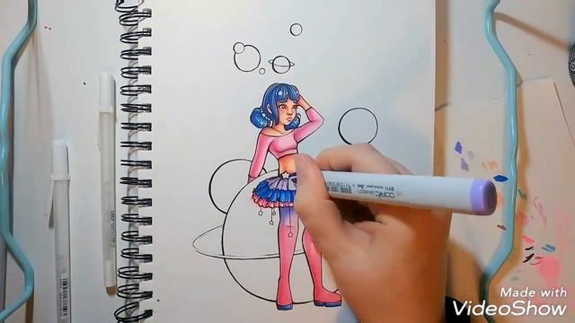 Art: Talent vs Skill | Space Girl Speed Color смотреть онлайн