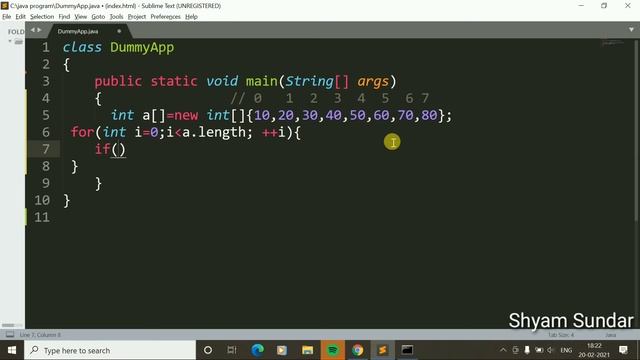 How to print elements present at odd index in array || Shyam Sundar смотреть онлайн