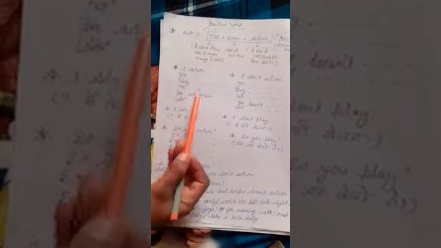 Class of daily routine work. / Present indefinite tense. смотреть онлайн