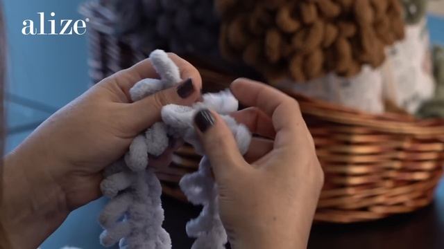 Alize Puffy Ile Yastık Yapımı / Pillow Tutorial With Alize Puffy / Вязание подушки