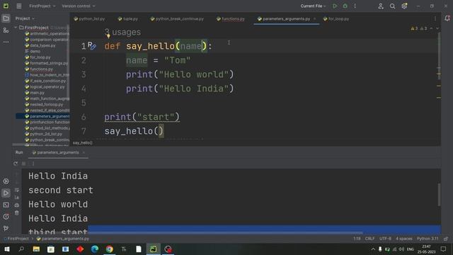 Parameters & Arguments | Python Parameters & Arguments | Python Tutorials For Beginners In Hindi #3 смотреть онлайн