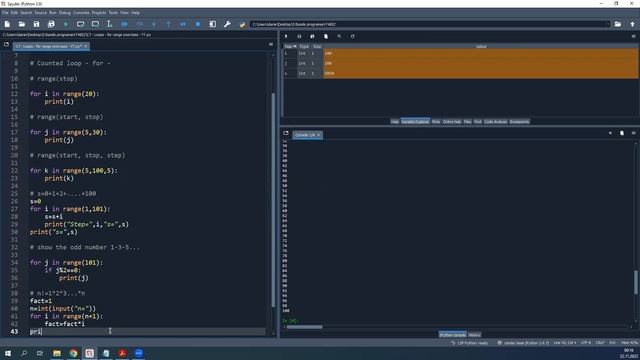for loop in Python examples and dictionary examples with for loop смотреть онлайн