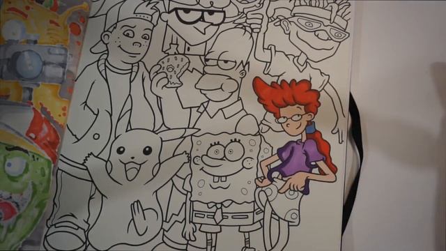 Drawing my Fav Childhood Characters NO TRACE смотреть онлайн