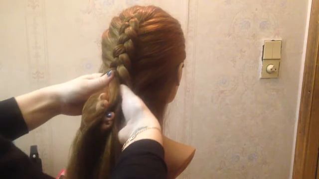 Французская внешняя коса Мастер класс Плетение кос смотреть онлайн