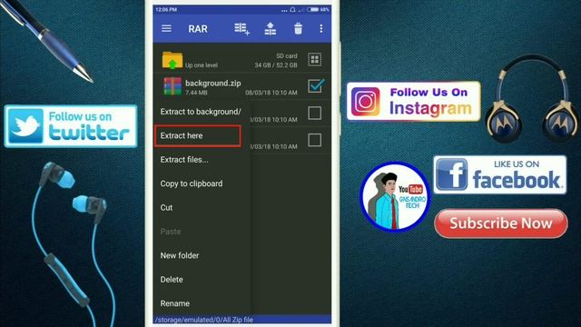 How to Extract | ZIP Files Any Android Easily | Without Root | 2018 смотреть онлайн
