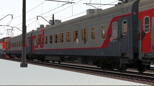 ЧС7 - 074 с пассажирским поездом Гранюк - Святовещенск проезжает мимо станции смотреть онлайн