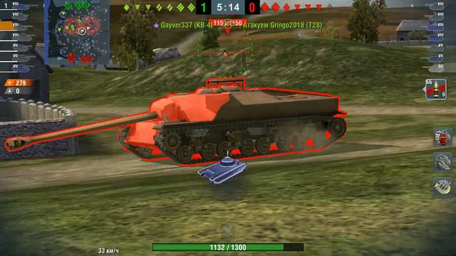 World of Tanks Blitz Type 59 (карта Нормандия режим Встречный бой) смотреть онлайн