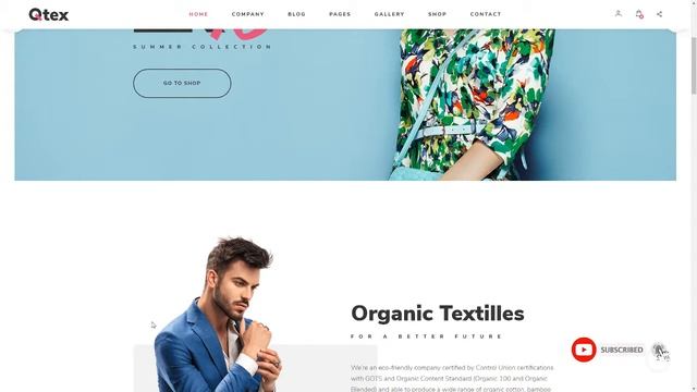 Qtex - Manufacturing and Clothing Company WordPress theme смотреть онлайн