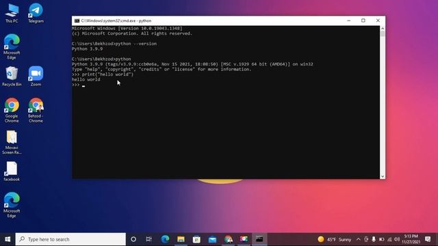 1-Dars Pythonni o'rnatish va ishlatish смотреть онлайн