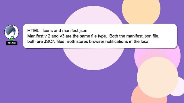 HTML : Icons and manifest.json смотреть онлайн