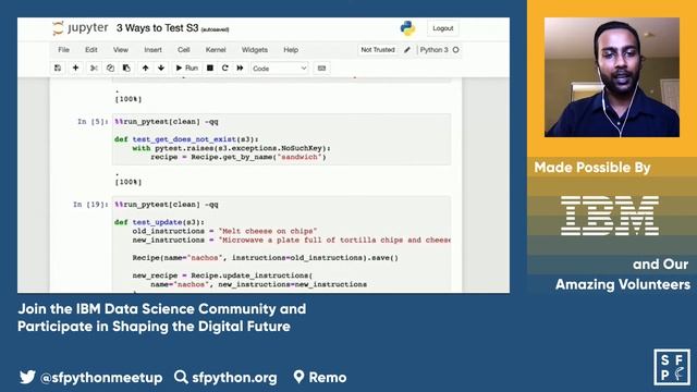 Three ways to test S3 in Python - Sanjay Siddhanti смотреть онлайн