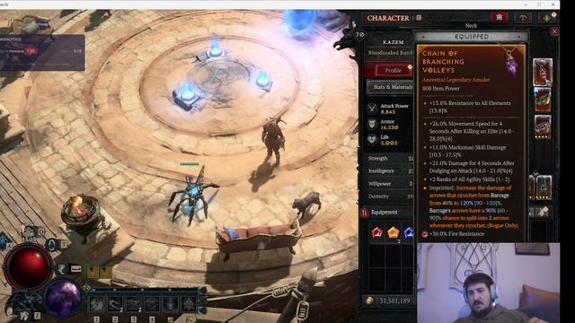 Diablo 4- Best new Hardcore Rogue Barrage build insane clear speed, Season 3 смотреть онлайн