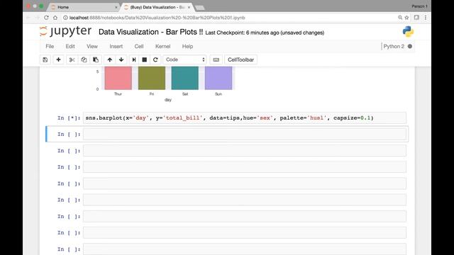 Seaborn Bar plot Part 2 смотреть онлайн