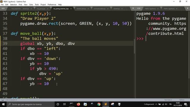 Python Game: Pong with Pygame Full Live code (in part with no audio) смотреть онлайн