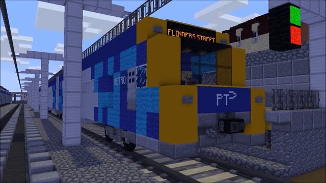 Minecraft Metro Trains' X'Trapolis departing Sandringham Station смотреть онлайн