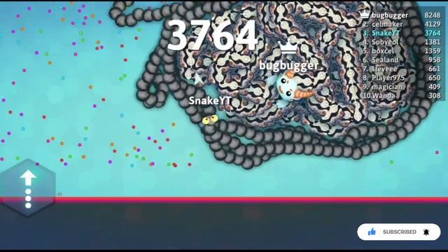 Snake.Io ? Biggest Pro Snake Vs Troll Tiny Snake! Epic Snakeio Gameplay